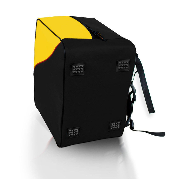 Skirucksack Tasche für Schuhe und Helm "Ski" gelb