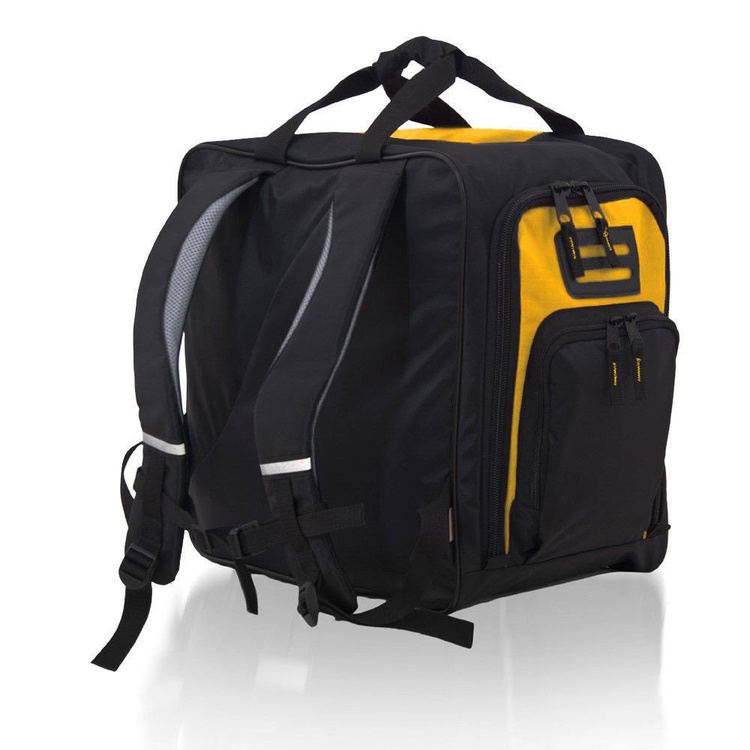 Skirucksack Tasche für Schuhe und Helm "Ski" gelb